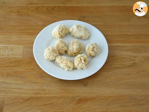 Kroketten van coquillettes met ham en kaas - Voorbereiding stap 3