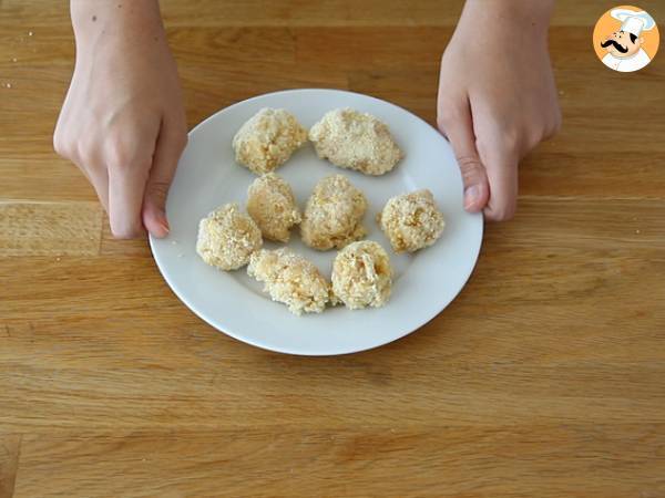 Kroketten van coquillettes met ham en kaas - Voorbereiding stap 4