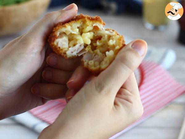 Kroketten van coquillettes met ham en kaas - Voorbereiding stap 6