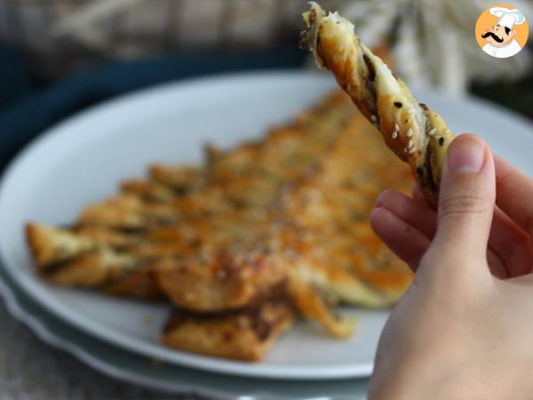 Bladerdeeg kerstboom met zelfgemaakte tapenade - Voorbereiding stap 8