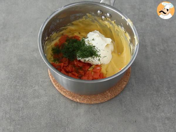 Soufflés van gerookte zalm en verse kaas - Voorbereiding stap 3