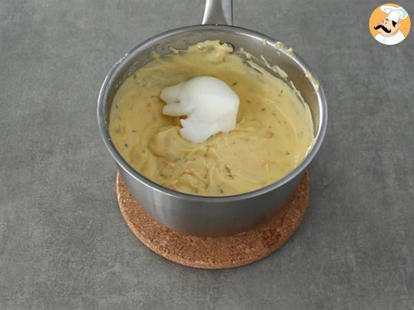 Soufflés van gerookte zalm en verse kaas - Voorbereiding stap 4