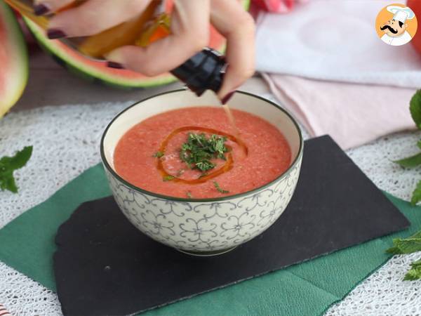 Koude watermeloen en tomatensoep - Voorbereiding stap 2