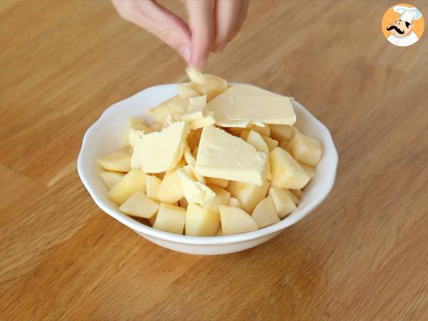 Appel- en karamelpudding met croissants - Voorbereiding stap 2