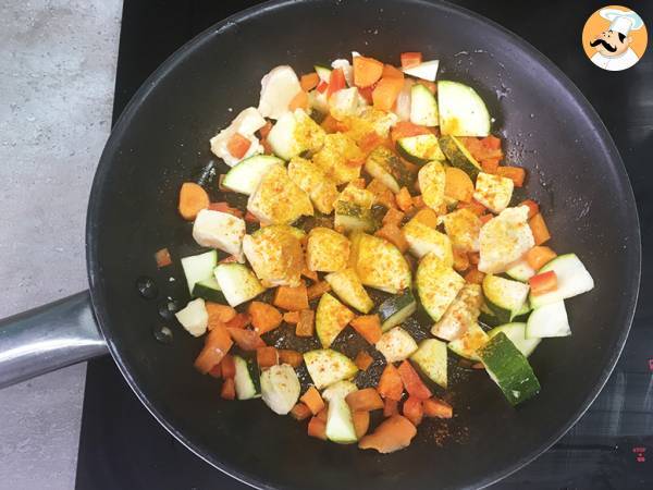 Quinoa met groenten en kip - Voorbereiding stap 2