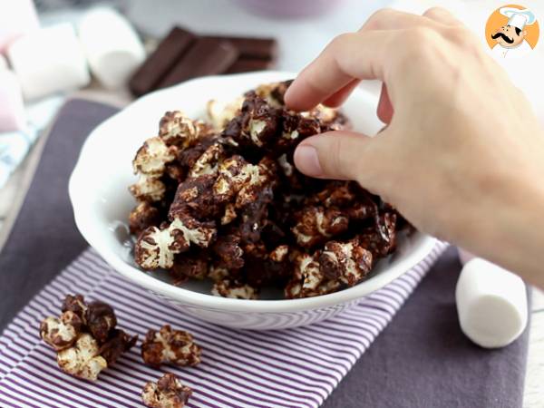 Chocolade popcorn en marshmallow - Voorbereiding stap 7