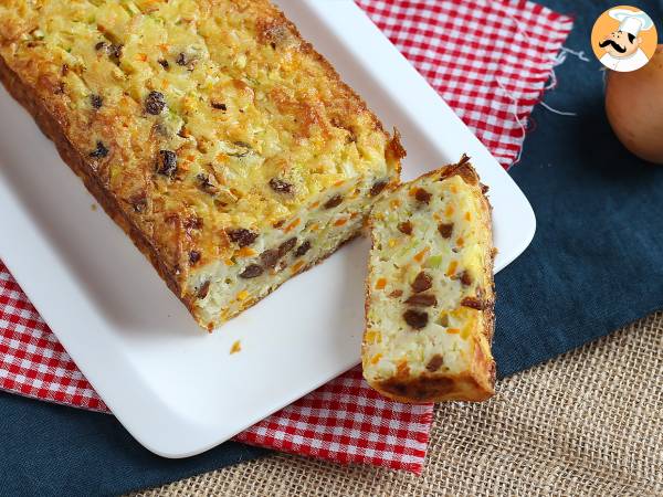 Griesmeelcake met courgettes en wortelen - Voorbereiding stap 6