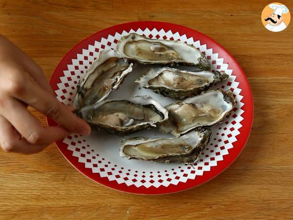 Ceviche van oesters: leche de tigre en passievrucht - Voorbereiding stap 1