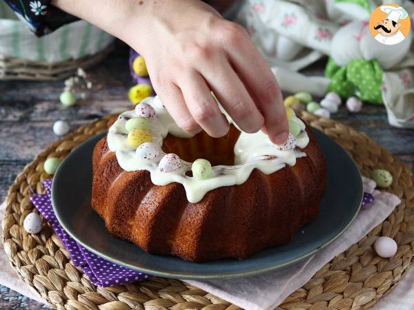 Paas Bundt cake met citroen en witte chocolade - Voorbereiding stap 8