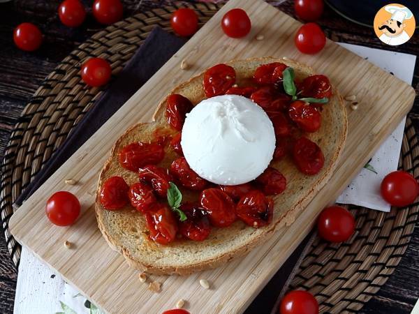 Bruschetta van geroosterde tomaten en burrata - Voorbereiding stap 4