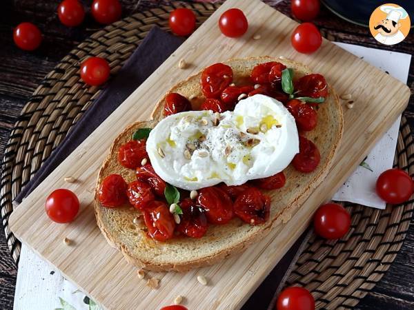 Bruschetta van geroosterde tomaten en burrata - Voorbereiding stap 5