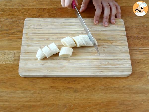 Lekker bananenroomijs, vegan ijs met bananen! Geen ijsmachine - Voorbereiding stap 1