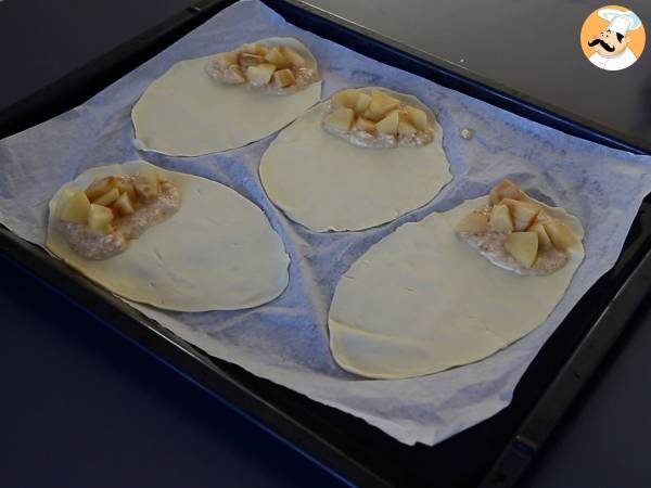 Appelflappen met hazelnootcrème voor Driekoningen - Voorbereiding stap 5