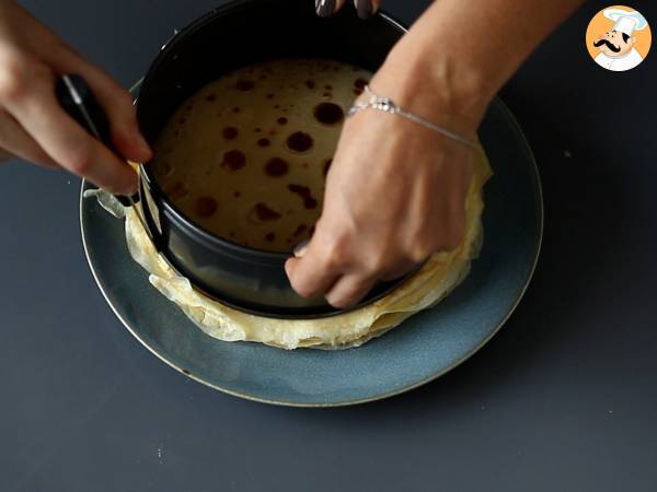 Tiramisu-achtige pannenkoekentaart met koffie en cacao - Voorbereiding stap 3