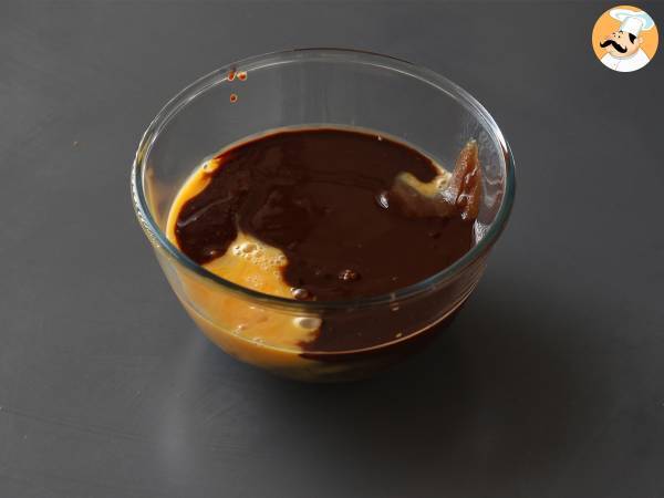 EXTRA FONDANT chocolade en kastanje roomtaart met slechts 4 ingrediënten - Voorbereiding stap 1