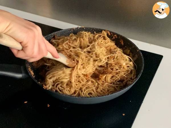 Chinese noedelwok (groenten en getextureerd soja-eiwit) - Voorbereiding stap 5