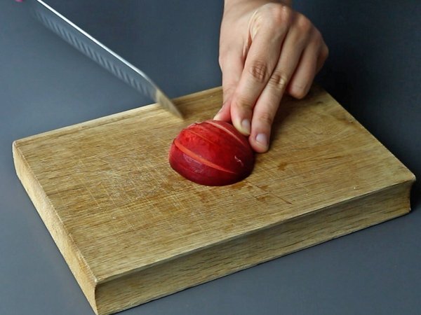 Fruitsalade: perzik, abrikoos, framboos en meer! - Voorbereiding stap 1