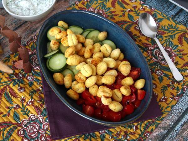 Krokante gnocchi salade, ultra trendy, smakelijk en evenwichtig, perfect voor de zomer! - Voorbereiding stap 5