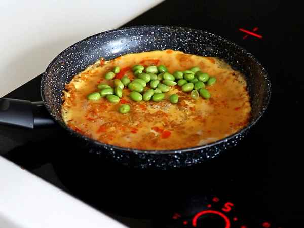 Omelet met krokante rijst en sojabonen, een pittige maaltijd die snel klaar is en geen afval oplevert! - Voorbereiding stap 6