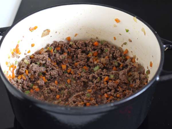 Zelfgemaakte bolognesesaus - ragù alla bolognese - Voorbereiding stap 3