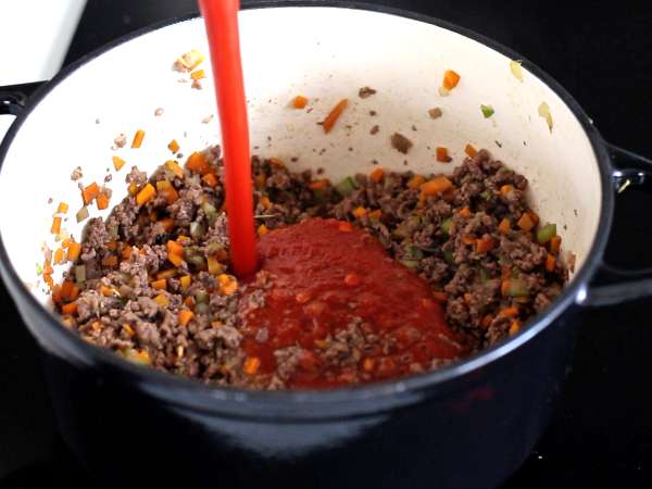 Zelfgemaakte bolognesesaus - ragù alla bolognese - Voorbereiding stap 4