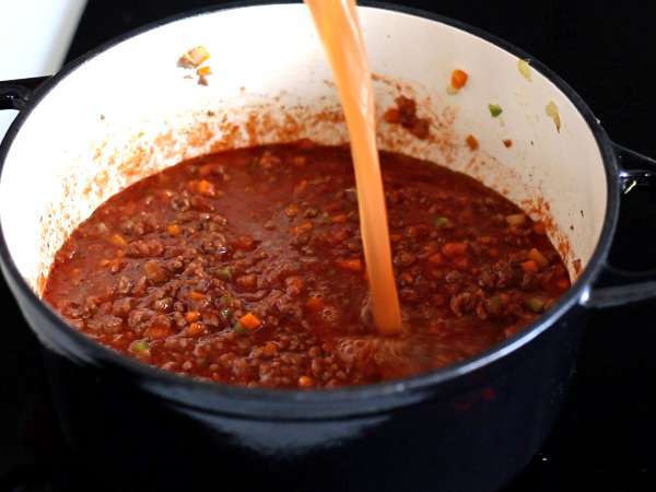 Zelfgemaakte bolognesesaus - ragù alla bolognese - Voorbereiding stap 5