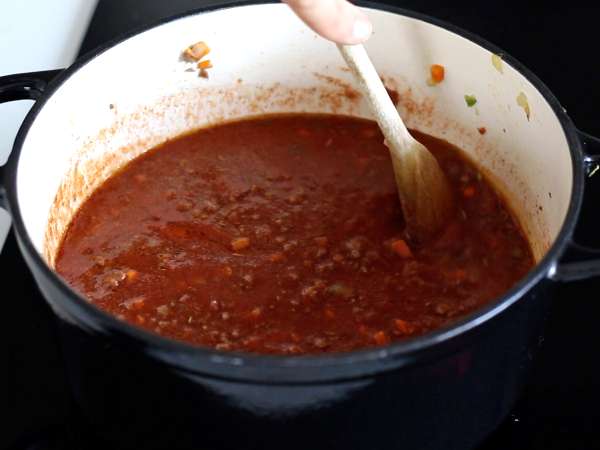 Pasta met bolognesesaus - tagliatelle al ragù alla bolognese - Voorbereiding stap 5