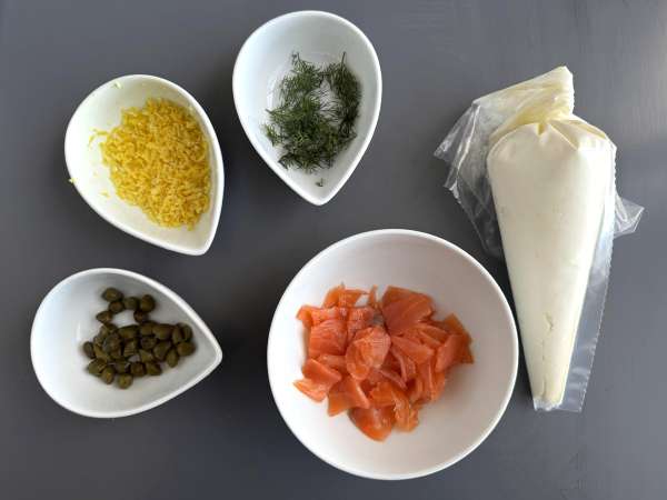 Aperitiefpasta met gerookte zalm - Voorbereiding stap 1