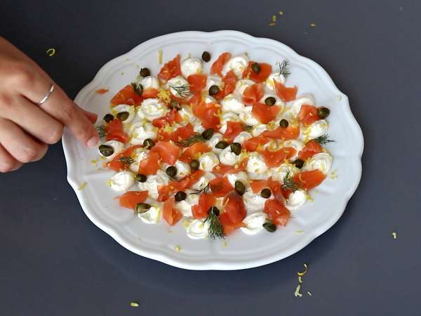 Aperitiefpasta met gerookte zalm - Voorbereiding stap 4