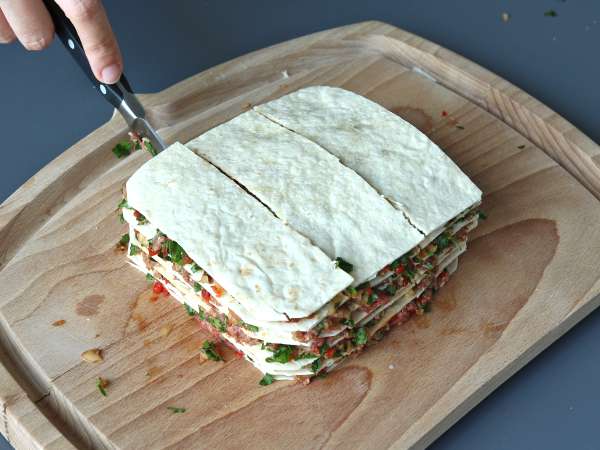 Lavash kebab met tortilla's, de beroemde gemakkelijke ovengebakken kebab! - Voorbereiding stap 6