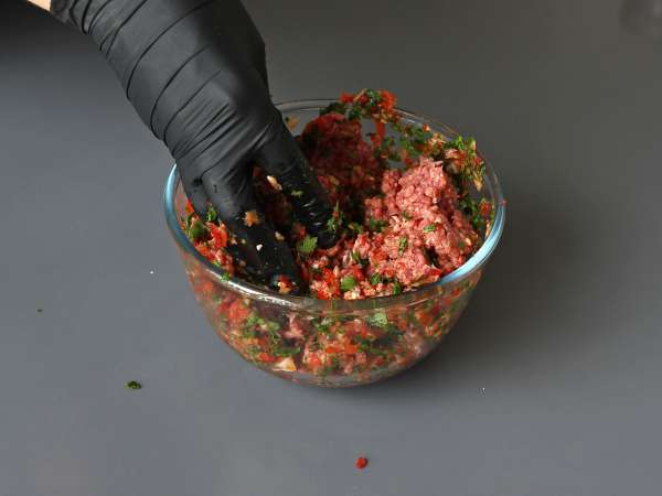 Spiesjes van lavas kebab met tortilla's, gemakkelijk te bakken in de airfryer! - Voorbereiding stap 3