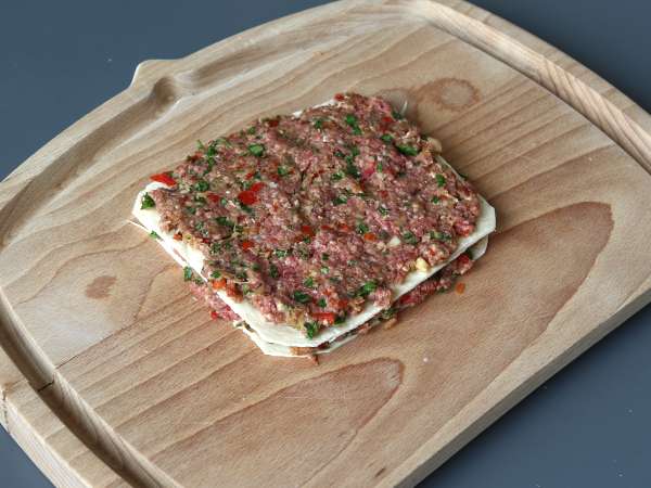 Spiesjes van lavas kebab met tortilla's, gemakkelijk te bakken in de airfryer! - Voorbereiding stap 5