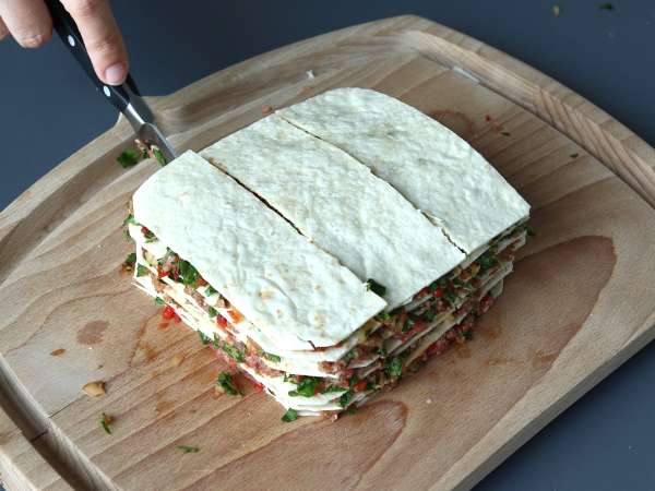 Spiesjes van lavas kebab met tortilla's, gemakkelijk te bakken in de airfryer! - Voorbereiding stap 7