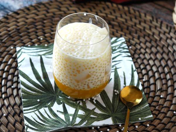 Mango sago, het Aziatische dessert met tapioca en mango dat verovert door zijn eenvoud. - Voorbereiding stap 12