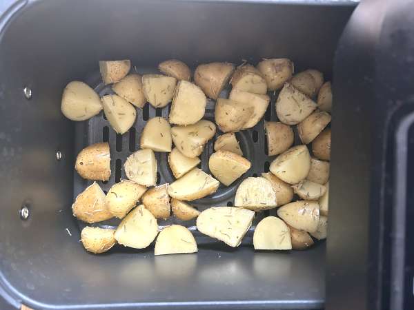 Gepaneerde caprice van de goden met airfryer-aardappeltjes - Voorbereiding stap 2