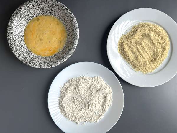 Gepaneerde caprice van de goden met airfryer-aardappeltjes - Voorbereiding stap 3