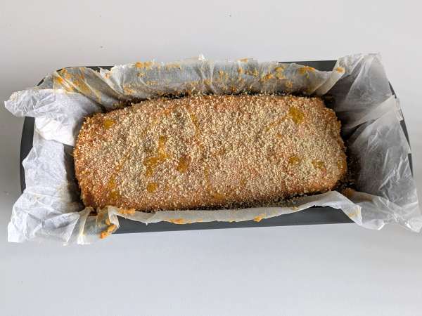 Pompoengehaktbrood met champignons en draderige scamorza kaas: lekker en makkelijk gebakken recept - Voorbereiding stap 12