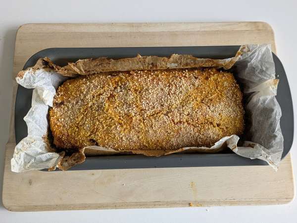 Pompoengehaktbrood met champignons en draderige scamorza kaas: lekker en makkelijk gebakken recept - Voorbereiding stap 13
