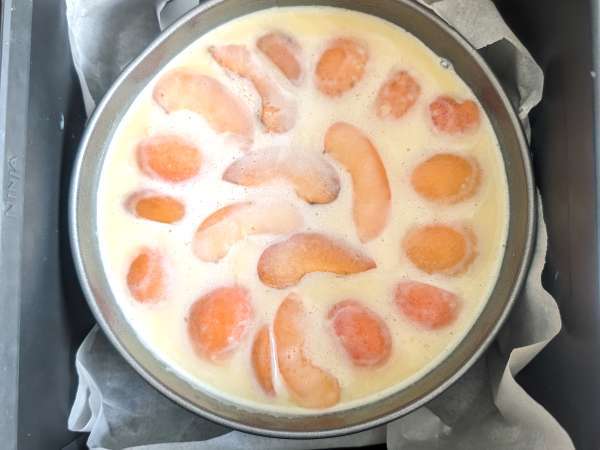 Abrikozen clafoutis met Air Fryer - Voorbereiding stap 5