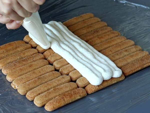 Tiramisu-vormige stam zonder vorm voor koffieliefhebbers - Voorbereiding stap 4