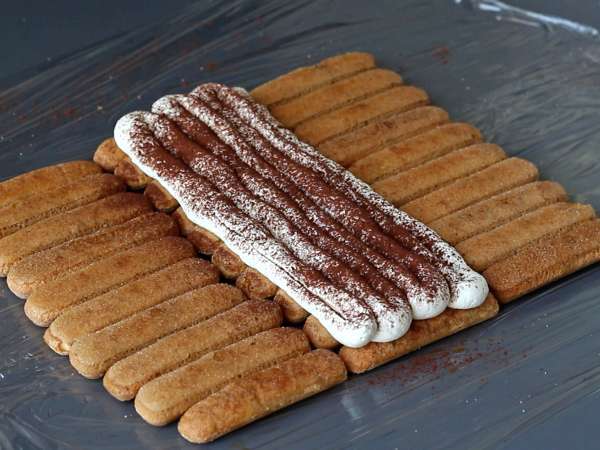 Tiramisu-vormige stam zonder vorm voor koffieliefhebbers - Voorbereiding stap 5