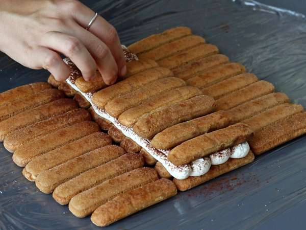 Tiramisu-vormige stam zonder vorm voor koffieliefhebbers - Voorbereiding stap 6