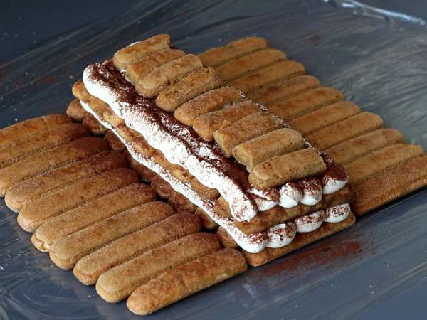 Tiramisu-vormige stam zonder vorm voor koffieliefhebbers - Voorbereiding stap 7