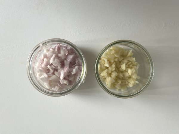 Gratin van aardappelen met champignons - Voorbereiding stap 2