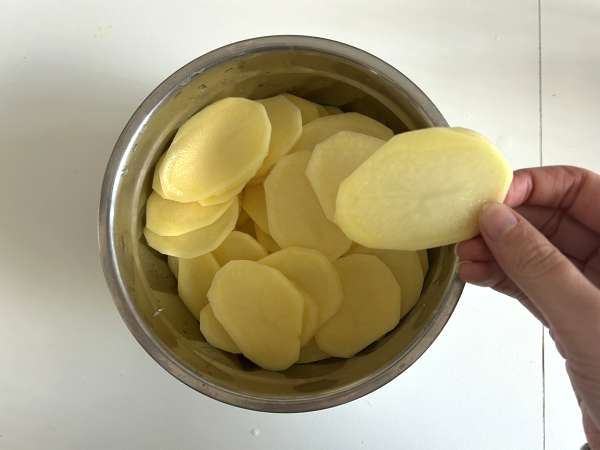 Gratin van aardappelen met champignons - Voorbereiding stap 7