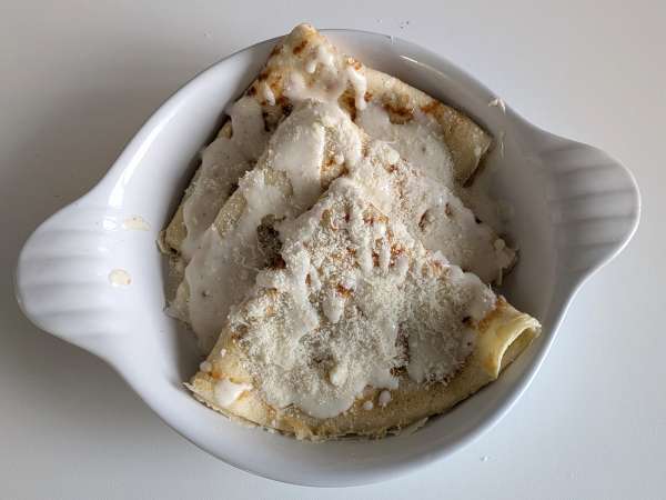 Crespelle ricotta en paddenstoelen: het perfecte romige vegetarische recept voor elke gelegenheid - Voorbereiding stap 12