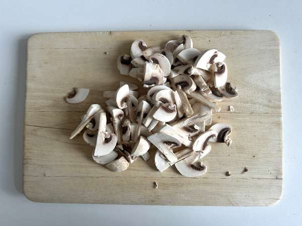 Spinazie en champignon flensjes - Voorbereiding stap 1