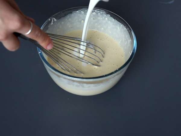 Pannenkoek tagliatelle met chocolade en pinda's! - Voorbereiding stap 2