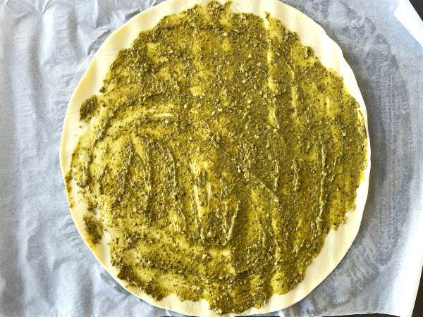 Mozzarella pesto bladerdeeggebakjes met air fryer, klaar in 15 minuten! - Voorbereiding stap 1