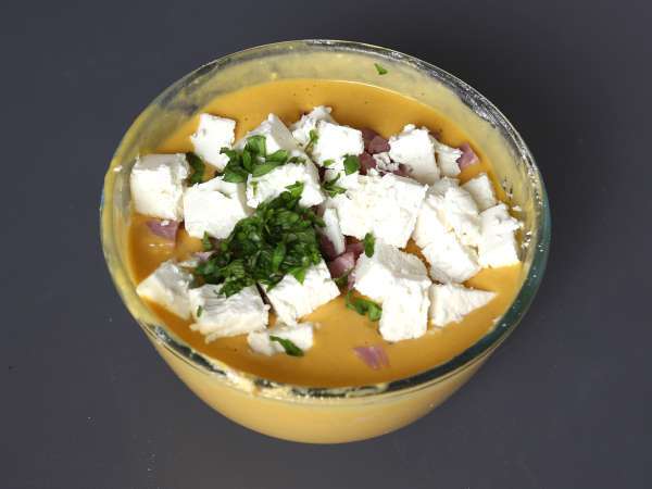 Hartige ham en feta brownie met pompoen: het perfecte recept voor recyclingsoep! - Voorbereiding stap 2